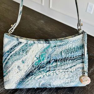 Brahmin Anytime Mini Satchel Serendipy Leather Shoulder Evening Bag